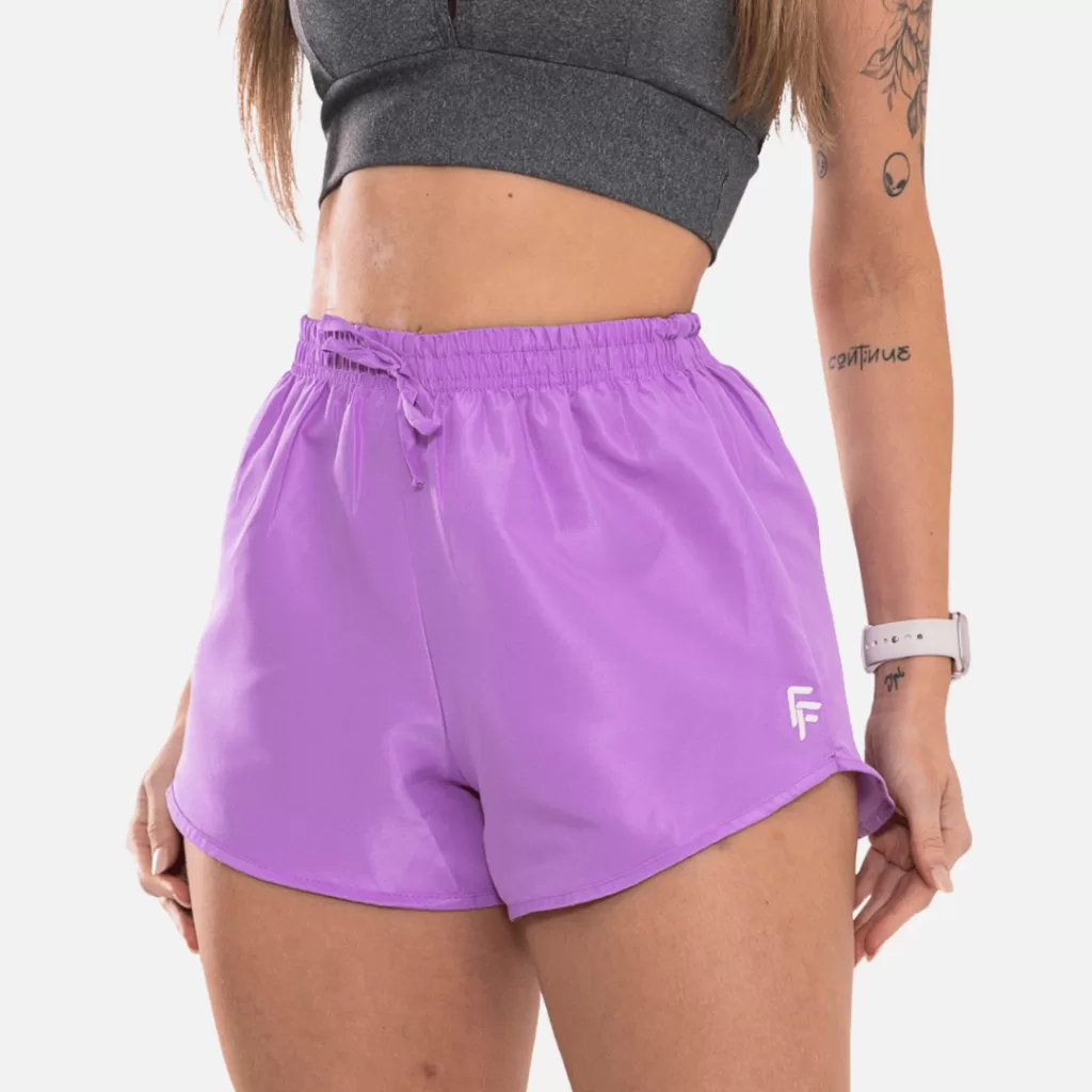 Short Tactel Feminino Casual Para Praia Verão Academia Leve Soltinho
