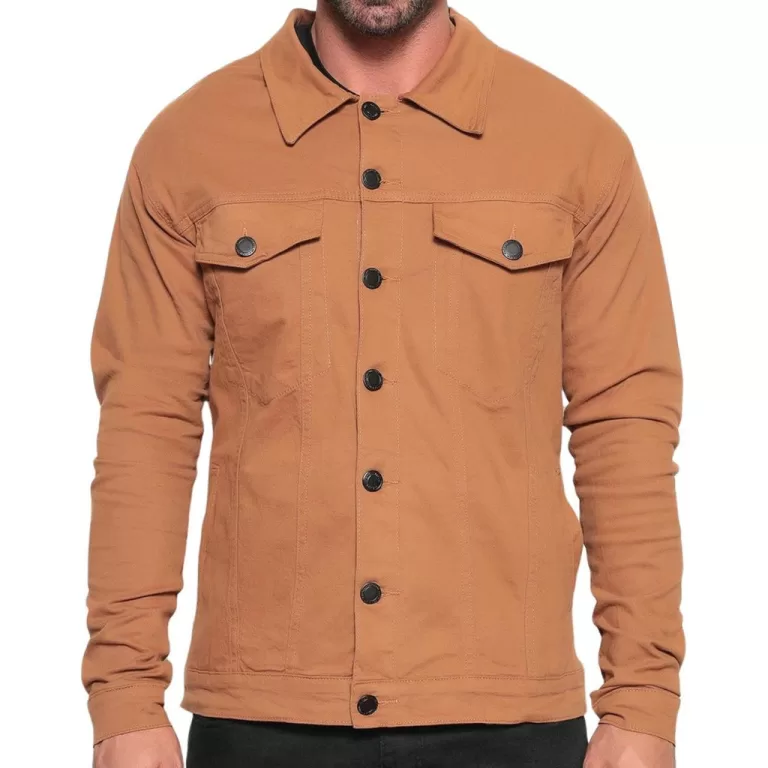 Jaqueta Masculina Sarja Jeans Slim Cores Clássica