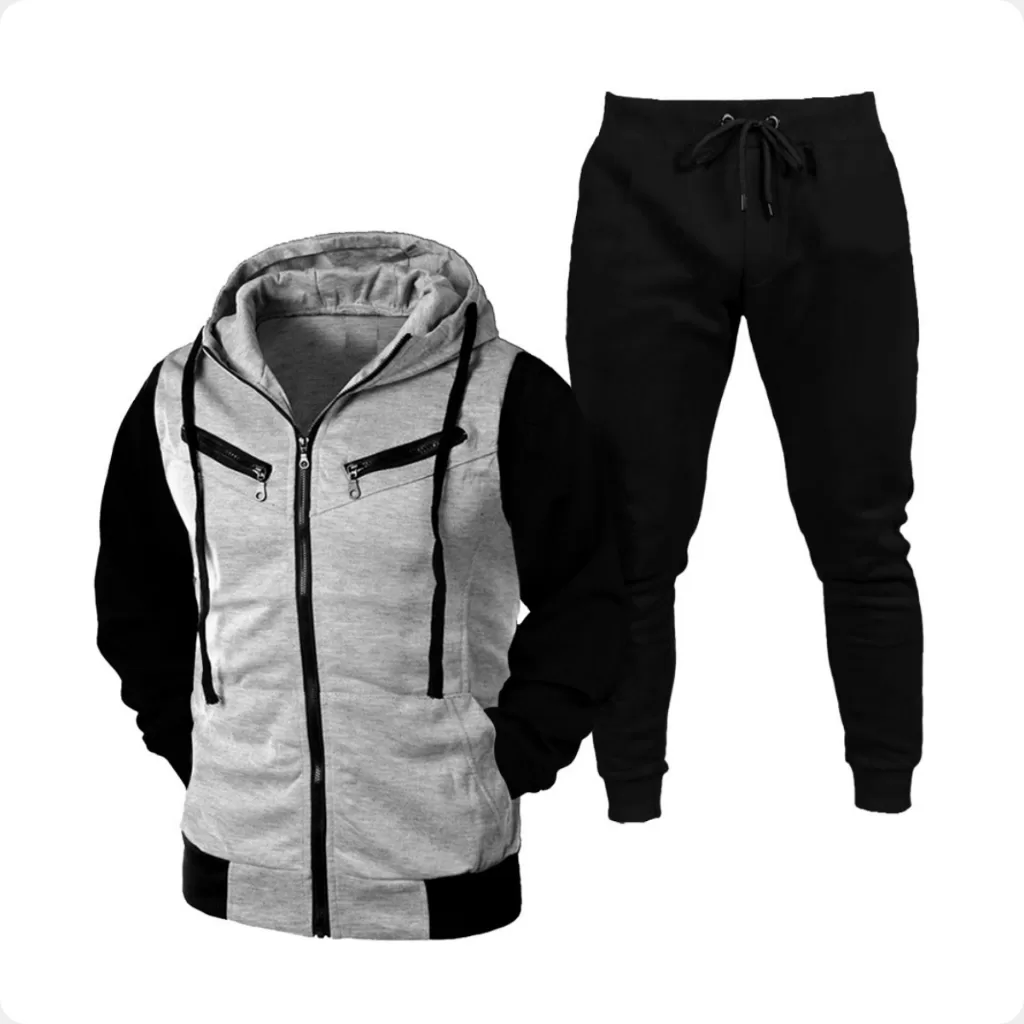 Kit Conjunto Blusa de Frio Moletom Raglan Ramazzoni 3 Zíper Grosso Confortável