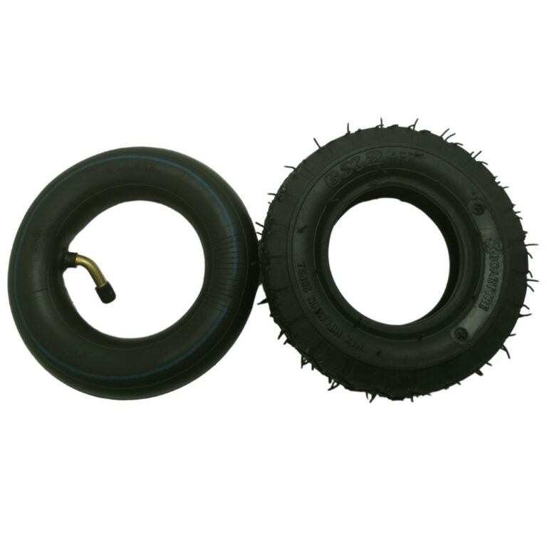 Pneu Com Câmara De Ar 6×2 P/ Carrinho De Car