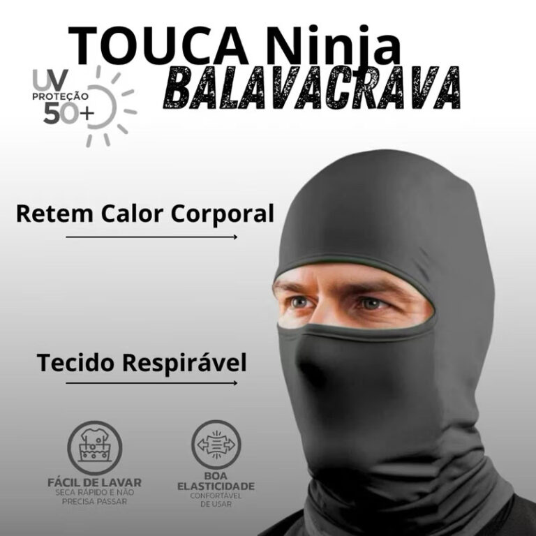 kit 3 Balaclavas Touca Ninja Ciclismo Motoboy Touc