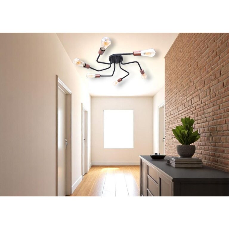 Lustre Luminária de Teto Plafon Sputnik Aranha 6 