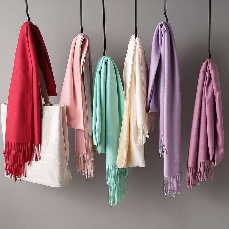 Anti-pilling cachecol feminino cachecol  de inverno com 250g