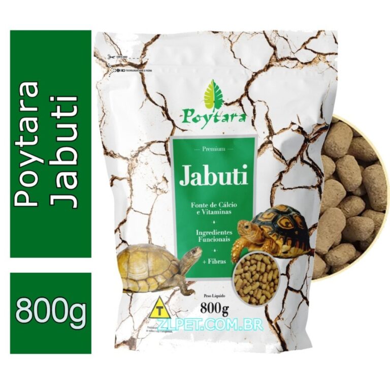Ração Para Tartarugas Jabuti Bag 800g Para Tarta