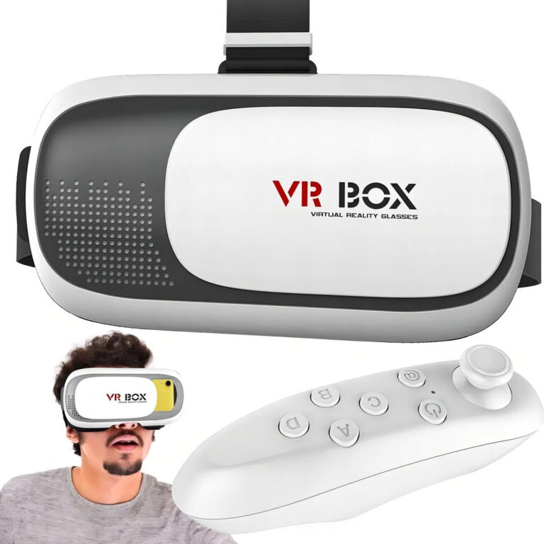 Óculos Vr Box Realidade Virtual 3d + Controle Blu