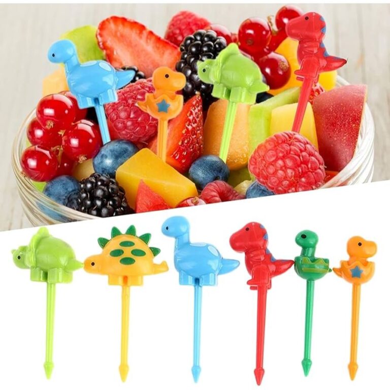 GARFINHO DE PLASTICO DINOSSAUROS PARA FRUTAS E PET