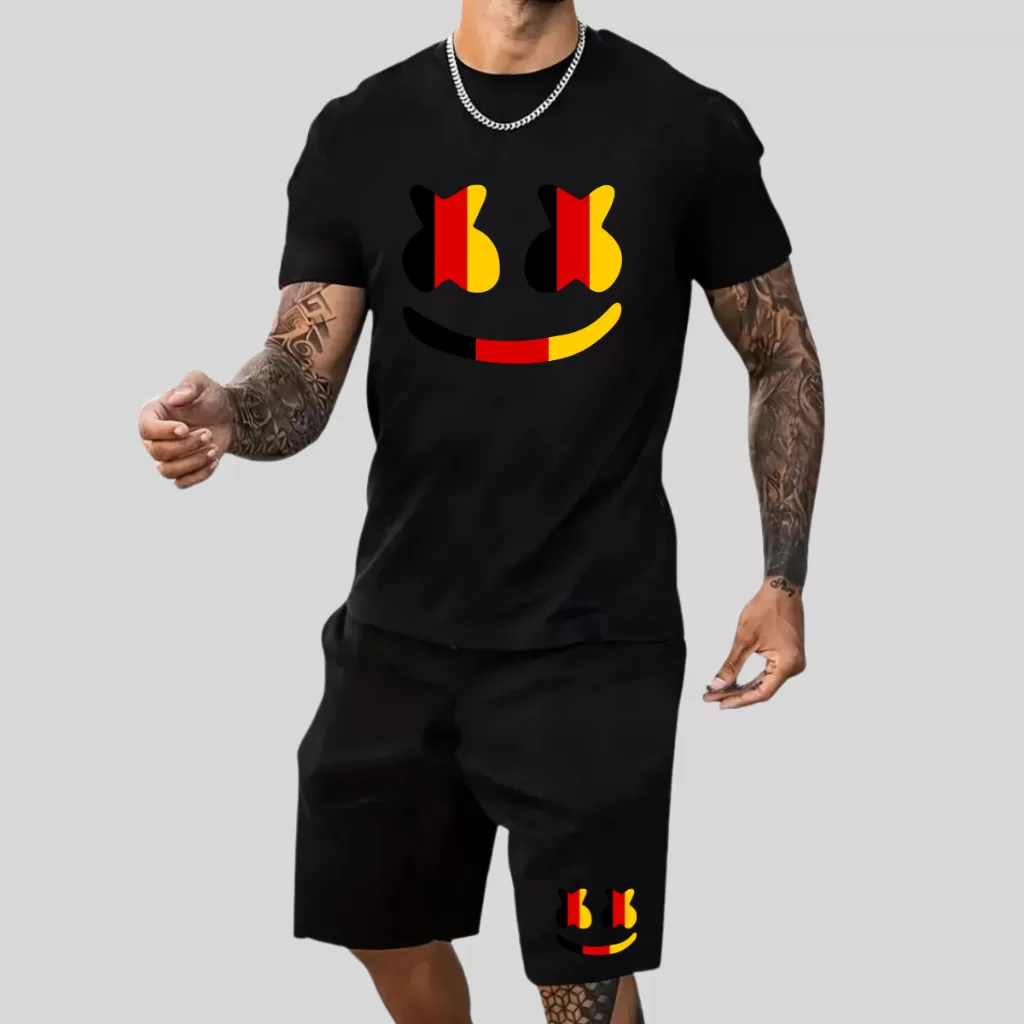 Kit Camiseta Roblox + Short De Praia Masculino com Elastano