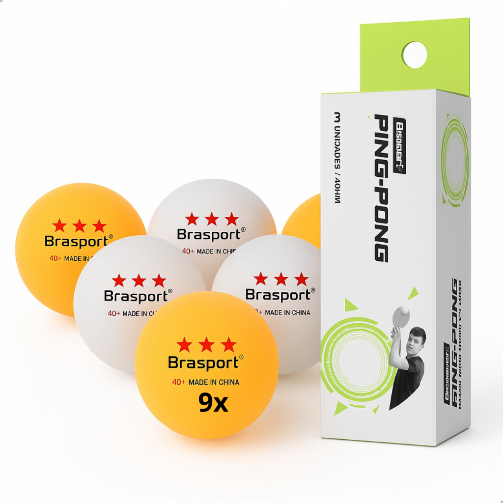 Kit 12 Bola De Tênis De Mesa Bolinhas De Ping Pong 3 Estrelas Profissional Alto impacto Padrão