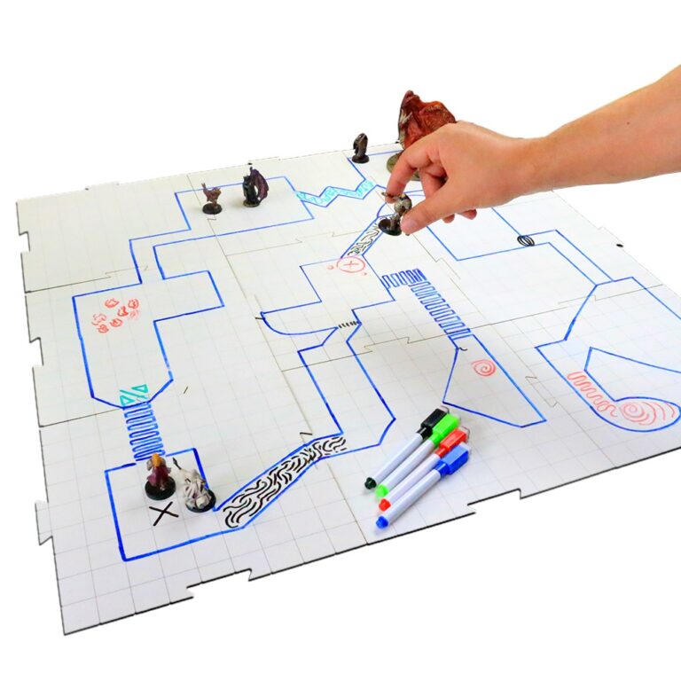 Grid de Batalha Modular Riscável 9pcs – RPG