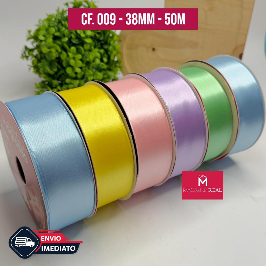 Fita de Cetim Progresso N°9 38mm – 50mts