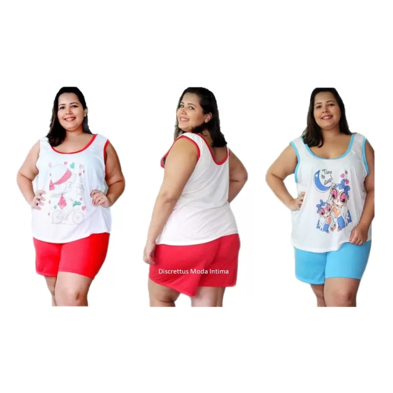 Kit 1 Baby Doll, Short Doll, PAJAMA, PIJAMA, Malha