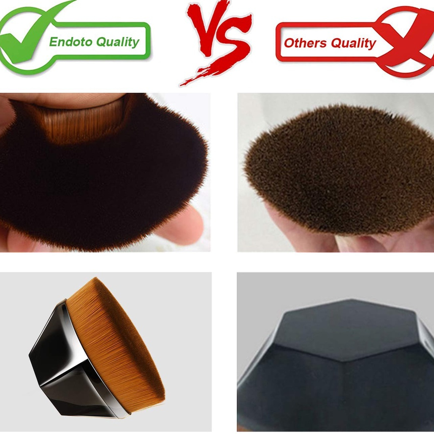 KIT 3 Pincel De Maquiagem Pincel De Base Mágica Corretivo Feminino Maquilhagem