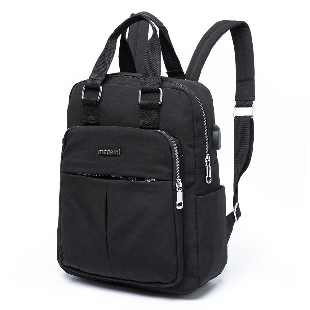 Mochila Bolsa Feminina Antifurto USB Alça de Bordo