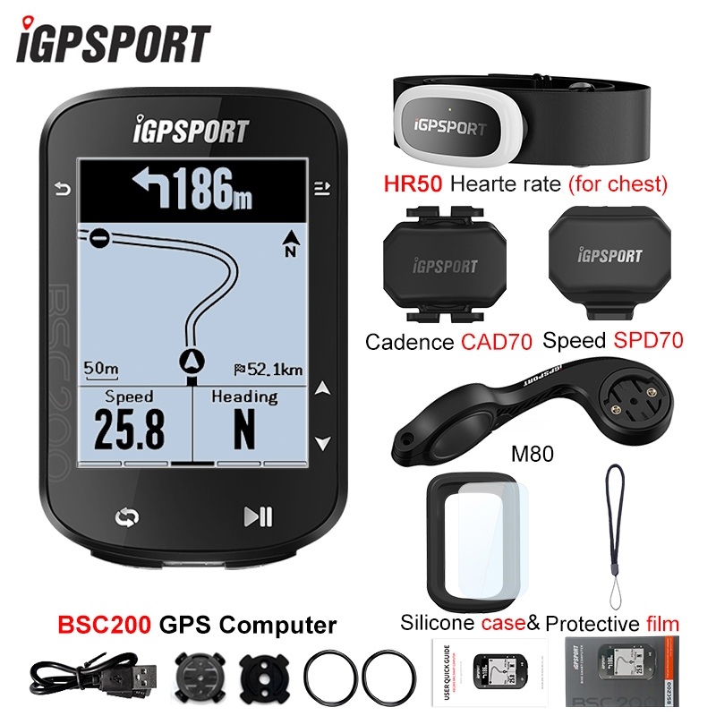 IGPSPORT BSC200 Velocímetro Bicicleta Sem Fio À Prova De Água IPX7 Recarregável display LCD De 2.5 P
