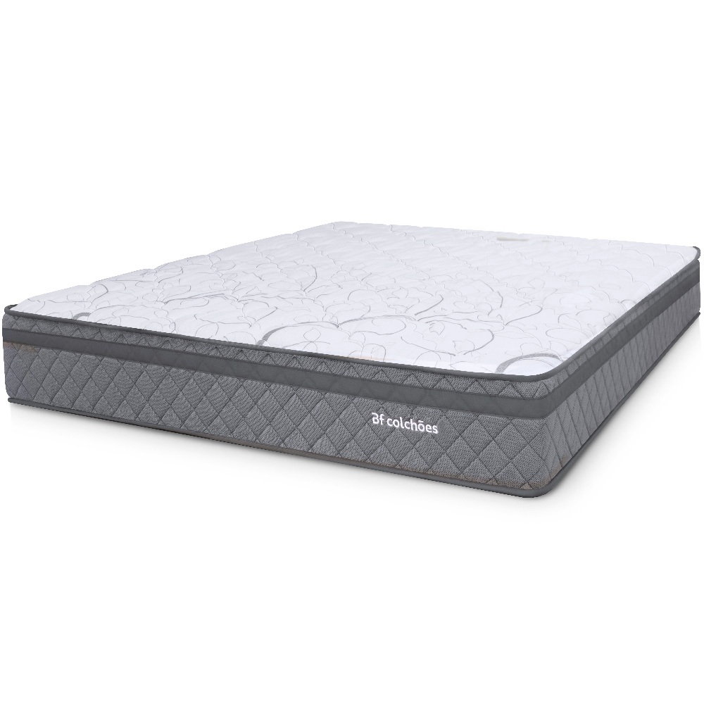 Colchão Queen Espuma D45 Extra Firme Ortopédico Antialérgico Certificado 158x198x24cm – BF Colchões