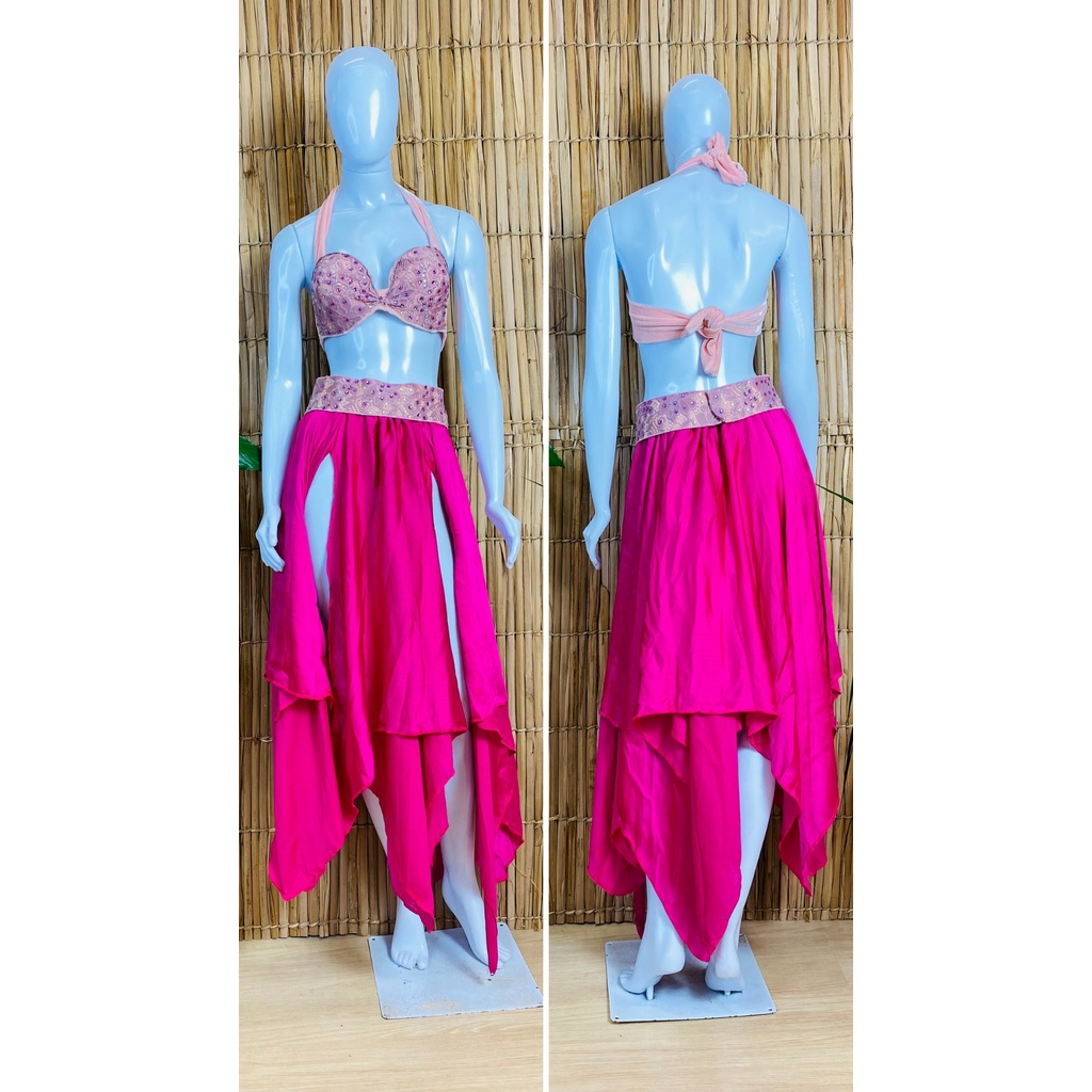 [Liquidação] Dança do Ventre Traje Bordado Completo- Pronta Entrega – TPCL-498