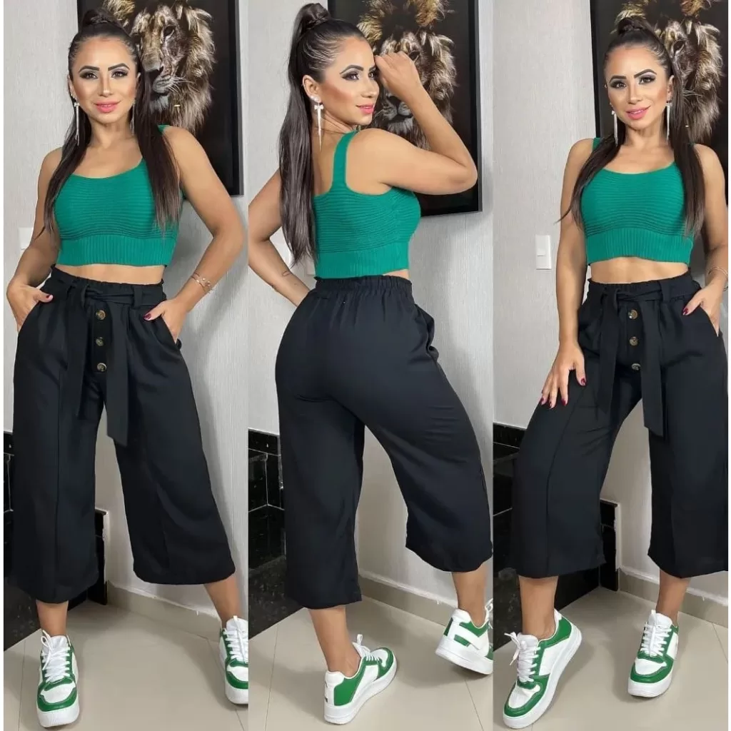 Calça Pantacourt Duna calça feminina pantacourt Calça Pantacurt Feminina