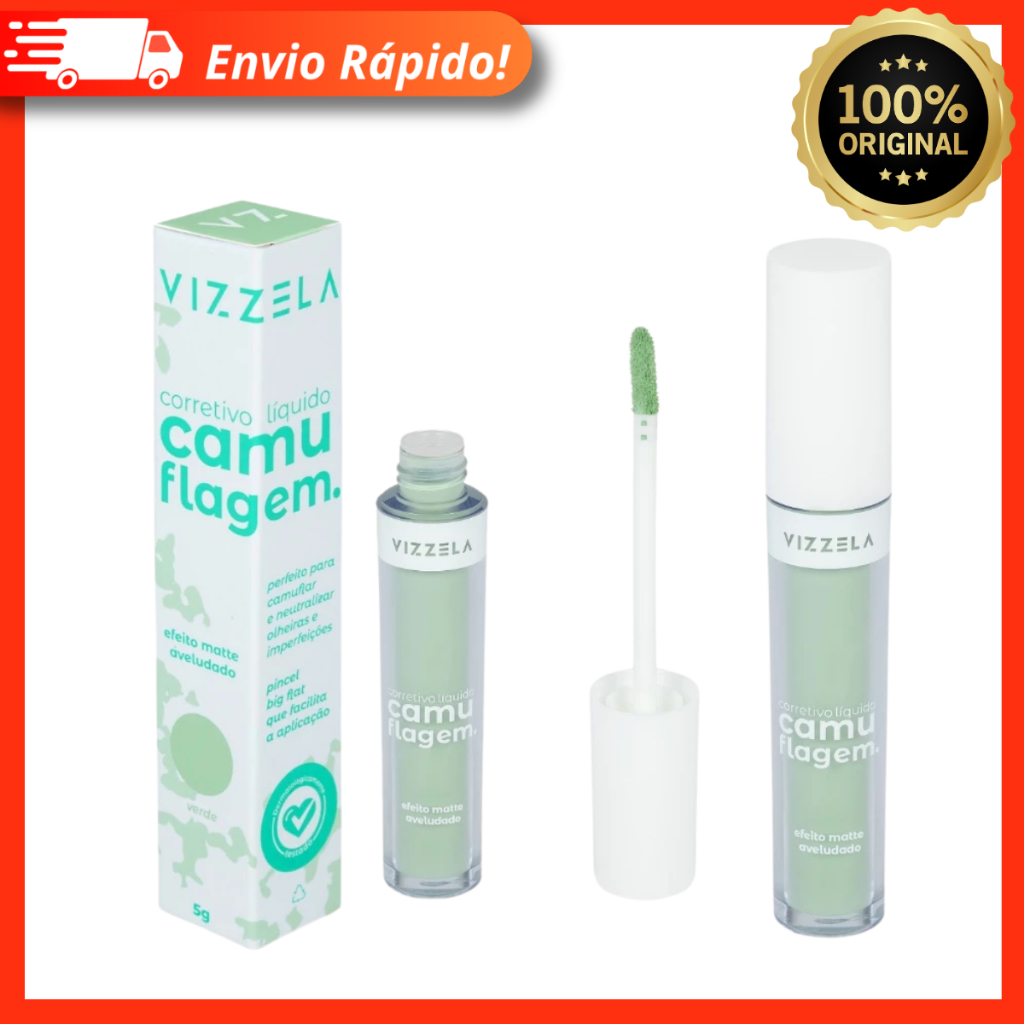 Corretivo Camuflagem Perfeita na cor Verde – Vizzela