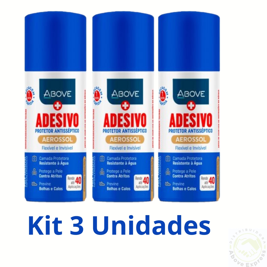 ADESIVO PROTETOR ANTISSÉPTICO ABOVE AEROSOL 50ML 3 unidades