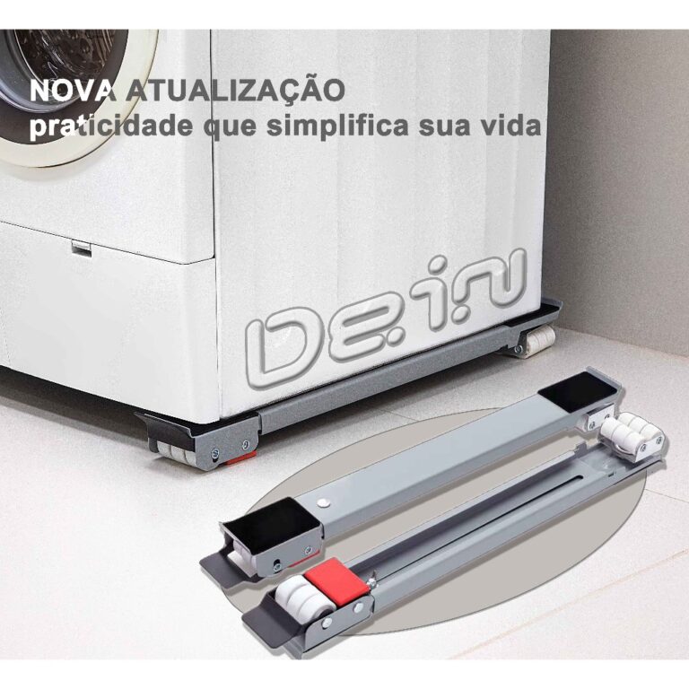 Suporte De Base Com Rodinha Para Geladeira Fogão 