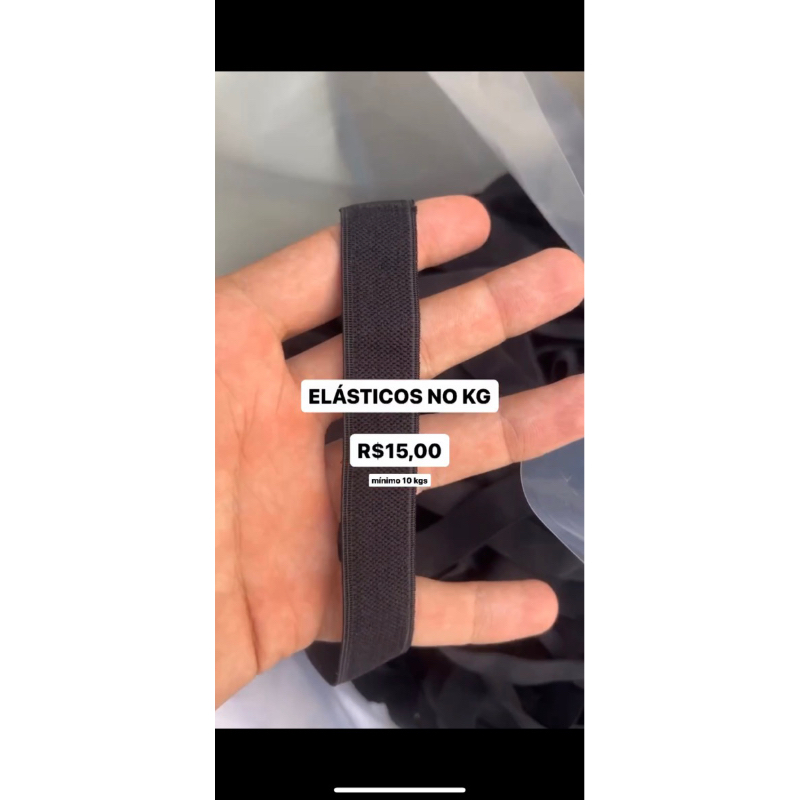 5 KGS ELÁSTICOS EM POLIAMIDA VIES ALÇA TAQUARA EMBUTIR
