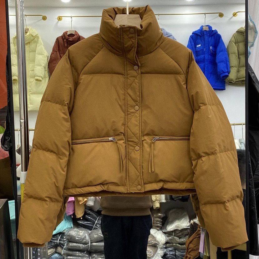 Casaco Curto Acolchoado Espesso Estilo Coreano Casacos De Puffer Soltos Moda Feminina Outono Inverno