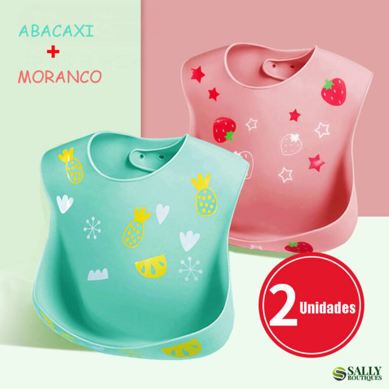 Babador Silicone Infantil  Bandana Impermeável Pa