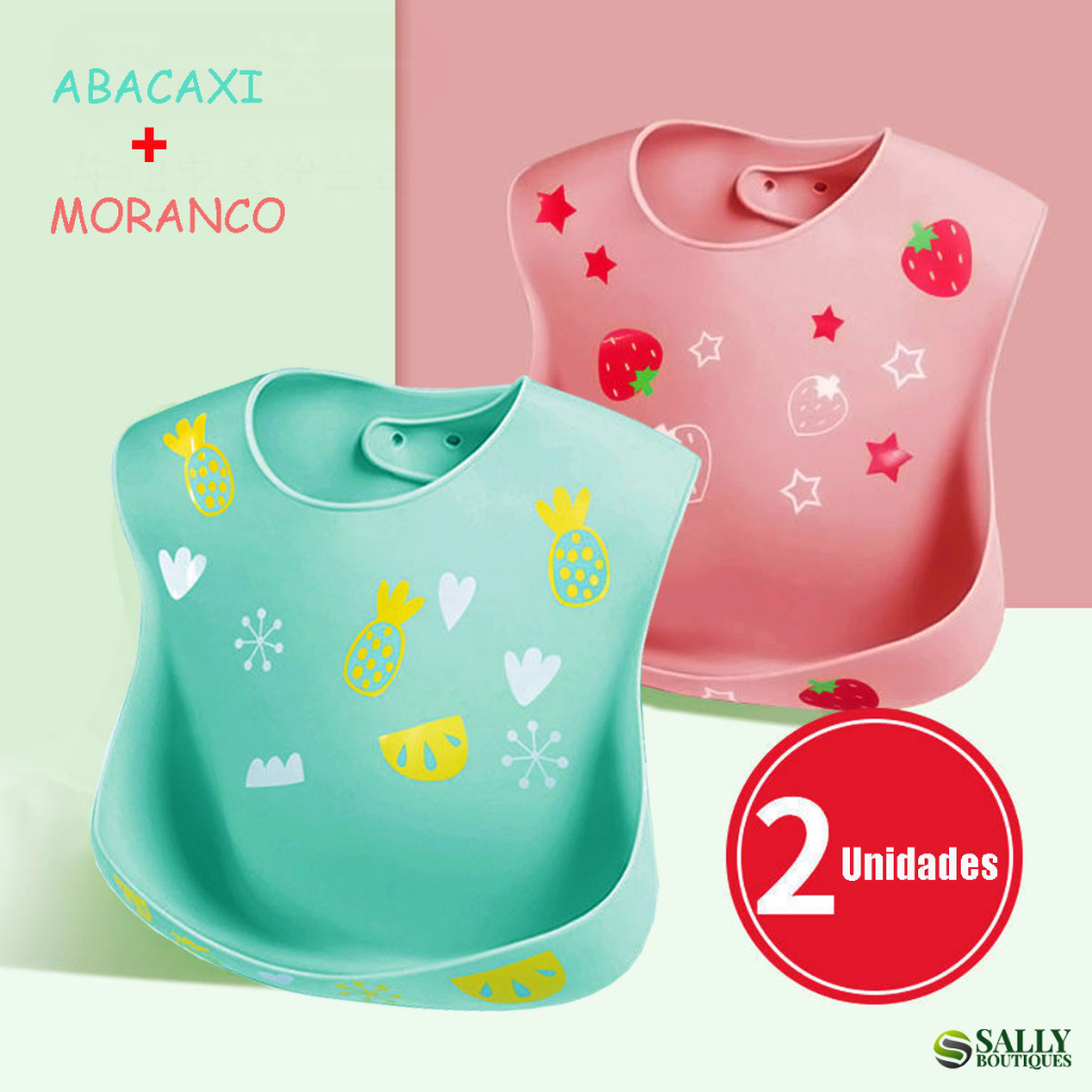 Babador Silicone Infantil  Bandana Impermeável Para Bebê Migalhas Menina Blw Menino Bibs