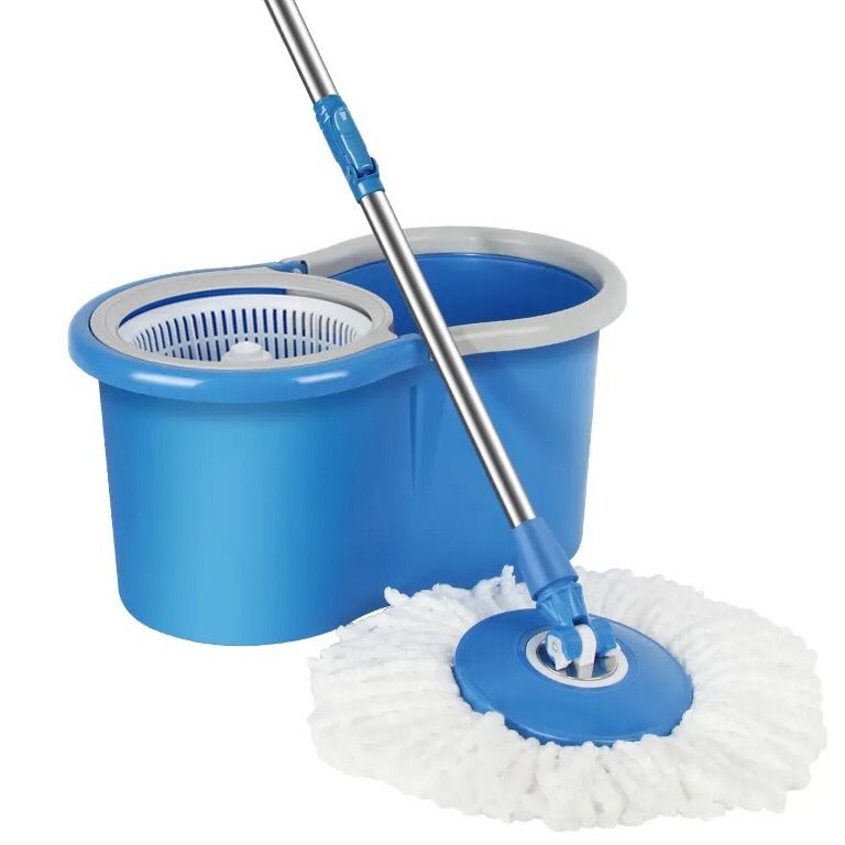 Mop Giratório 12 Litros 360 Spin + Refil Extra &#