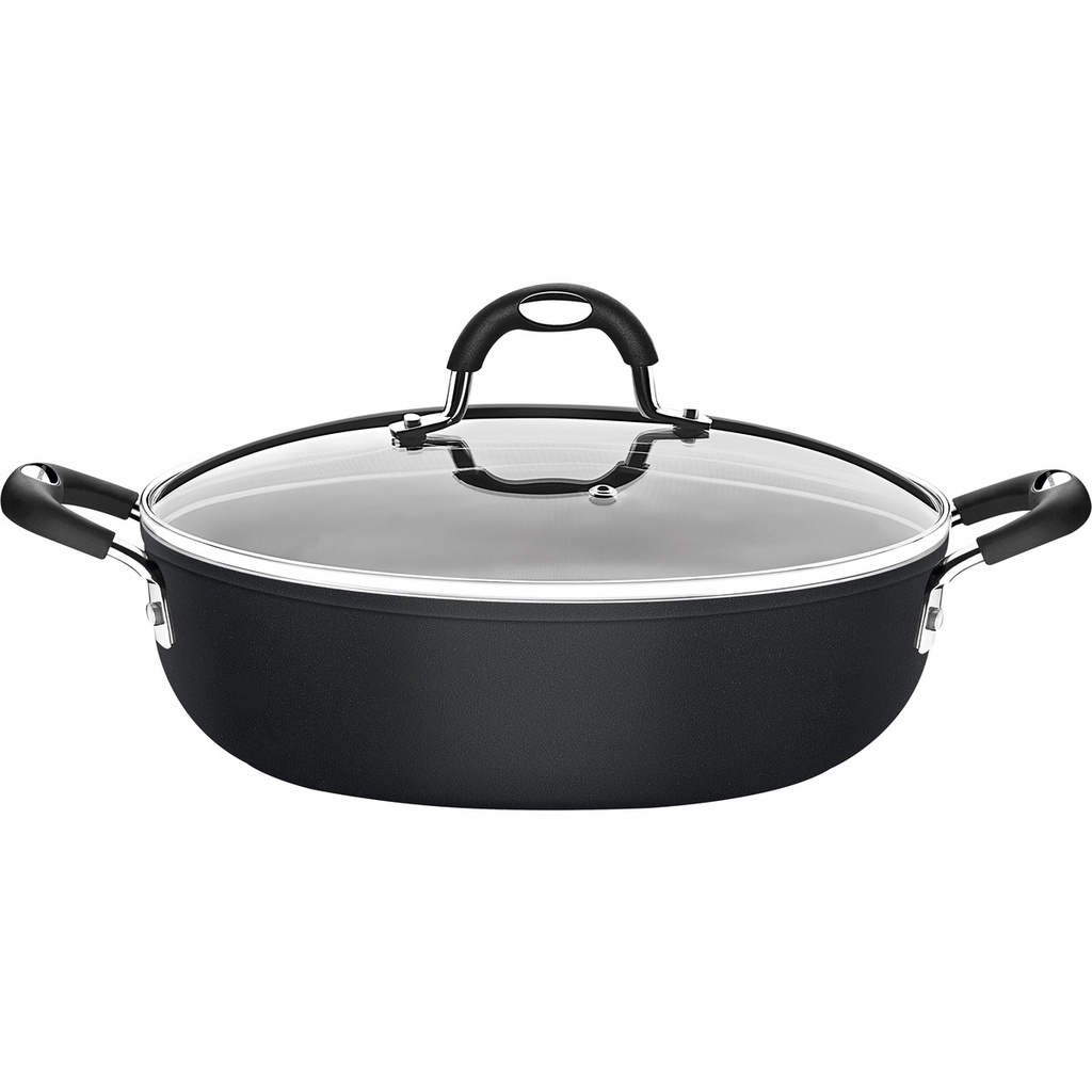 Arrozeira Tramontina Antiaderente Mônaco Induction 28cm Preta