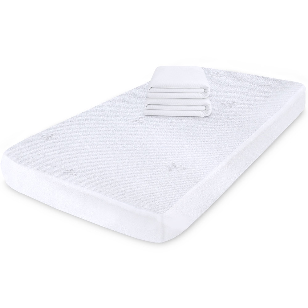 Kit 2 Protetor Impermeável Chiqueirinho Bebê 100% Silencioso De Malha Premium 100x70cm BF Colchões
