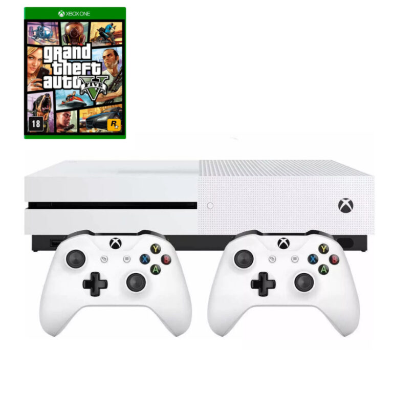 Video Game Xbox One S 500GB + 2 Controle 1 jogo Se