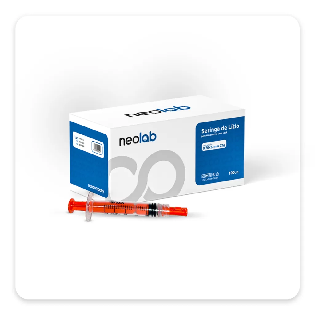 Seringa Gasometria Heparinizada 2,5ml