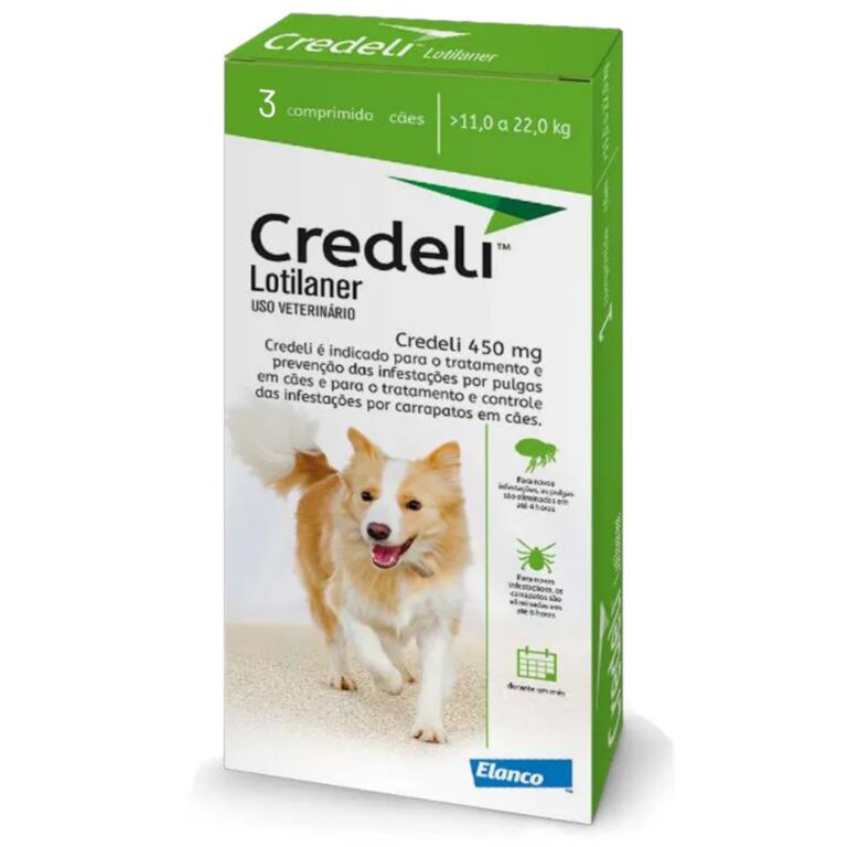 Antipulgas E Carrapatos Credeli 450 Mg 11 A 22 Kg 