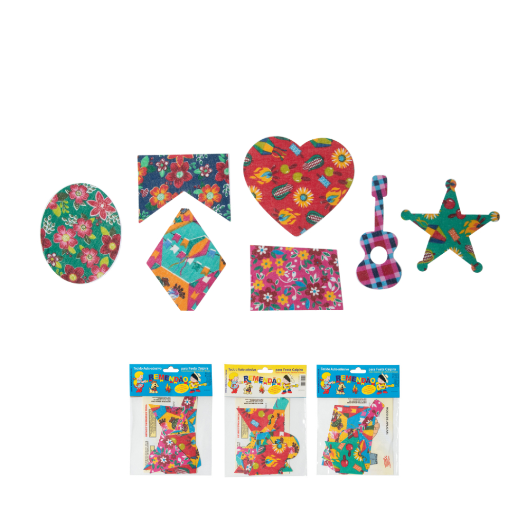 Remendão Auto adesivo de tecido festa junina Para adulto e criança