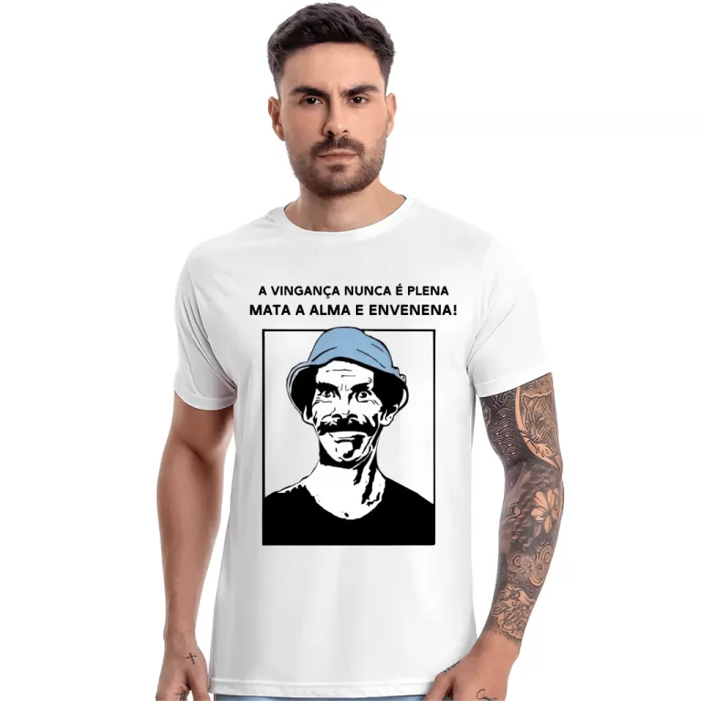 Camiseta seu madruga a vingança nunca é plena di