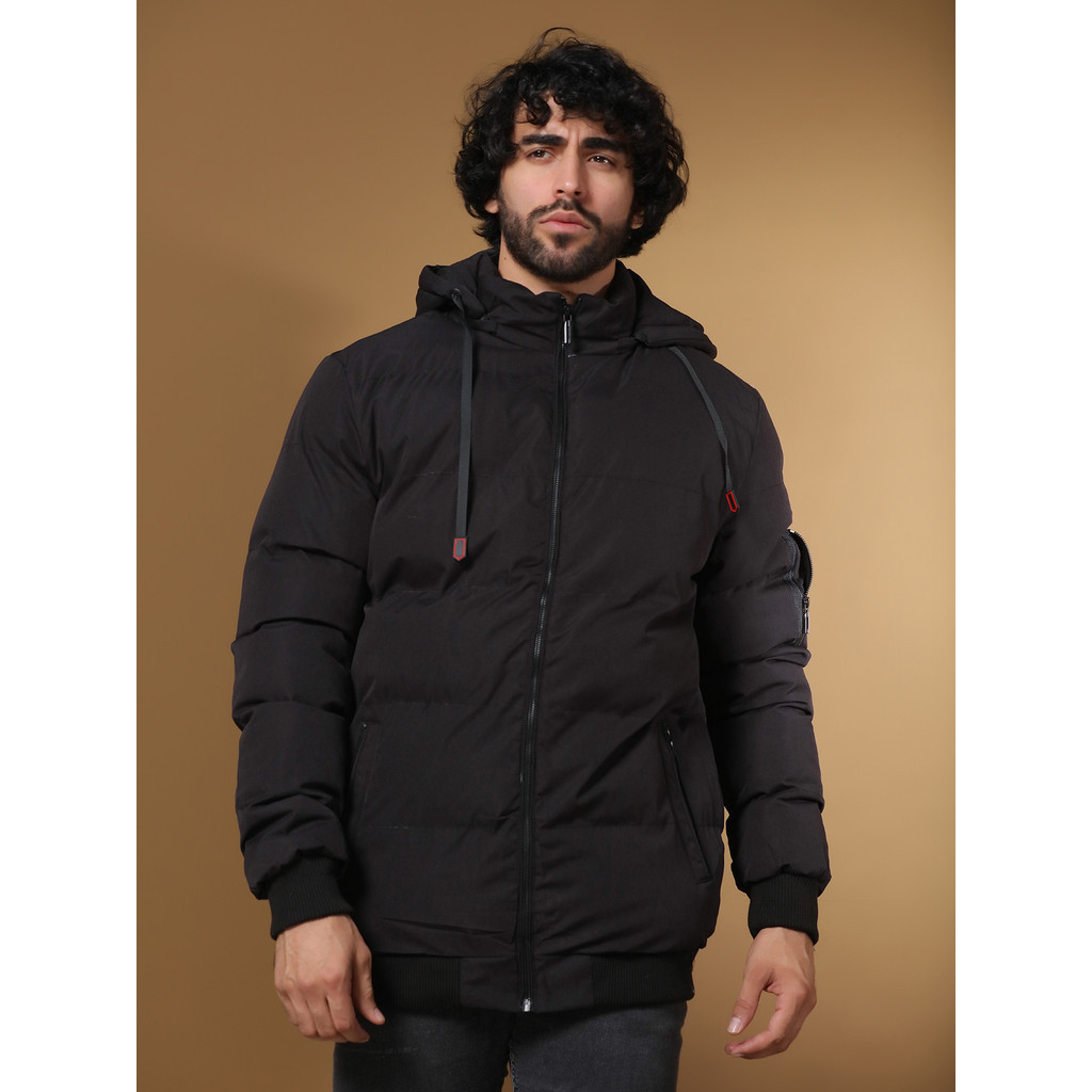 Jaqueta Bobo Jacó Preto Corta-vento Masculina Importado C/ Capuz