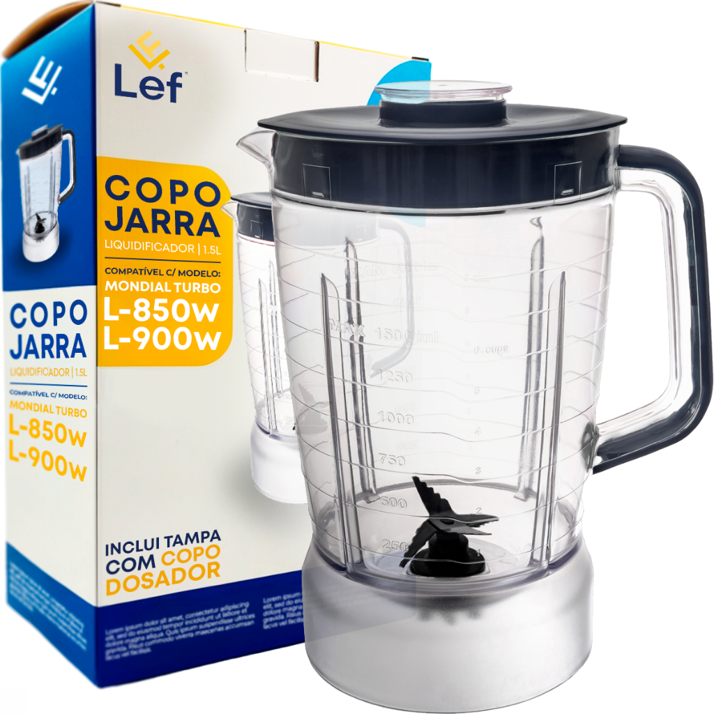 Copo Para Liquidificador Mondial L-850 L-900w Cristal