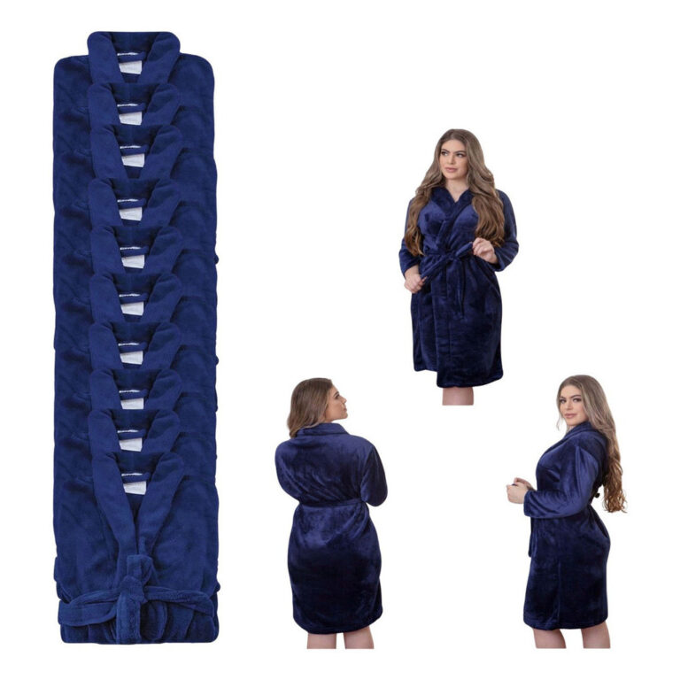 Kit 10 Roupões Microfibra Plush Adulto M G Quente