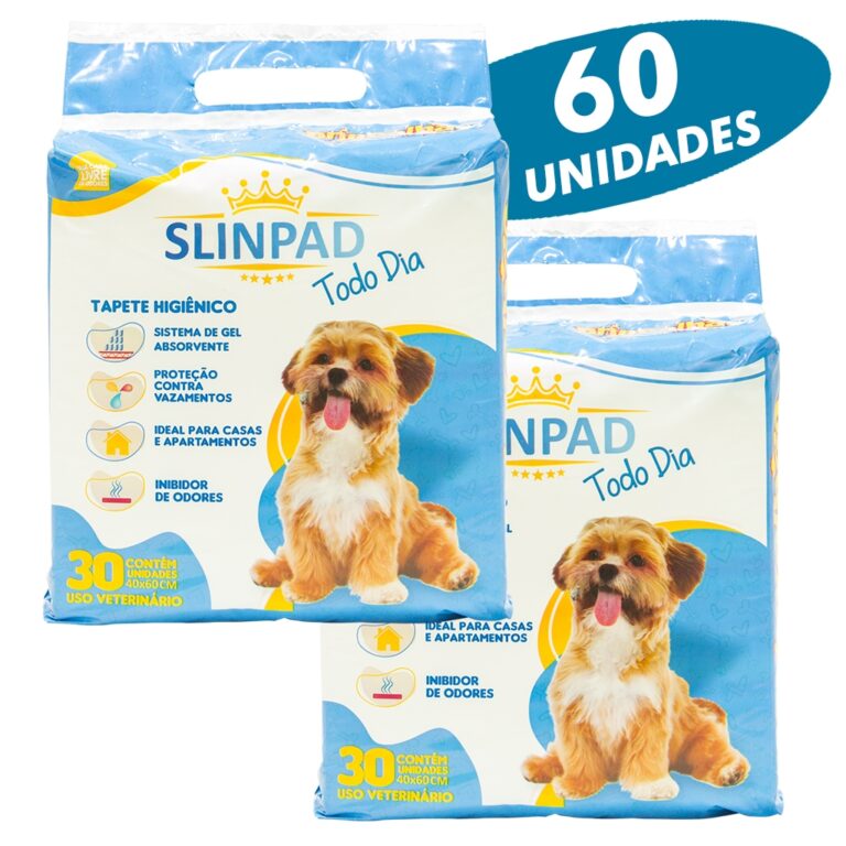 KIt 02 Tapetes Higiênico Slinpad Alta Absorção 