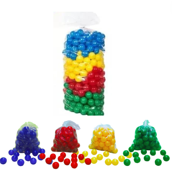 Bolinhas Plásticas Coloridas 50 Unidades de 76mm 