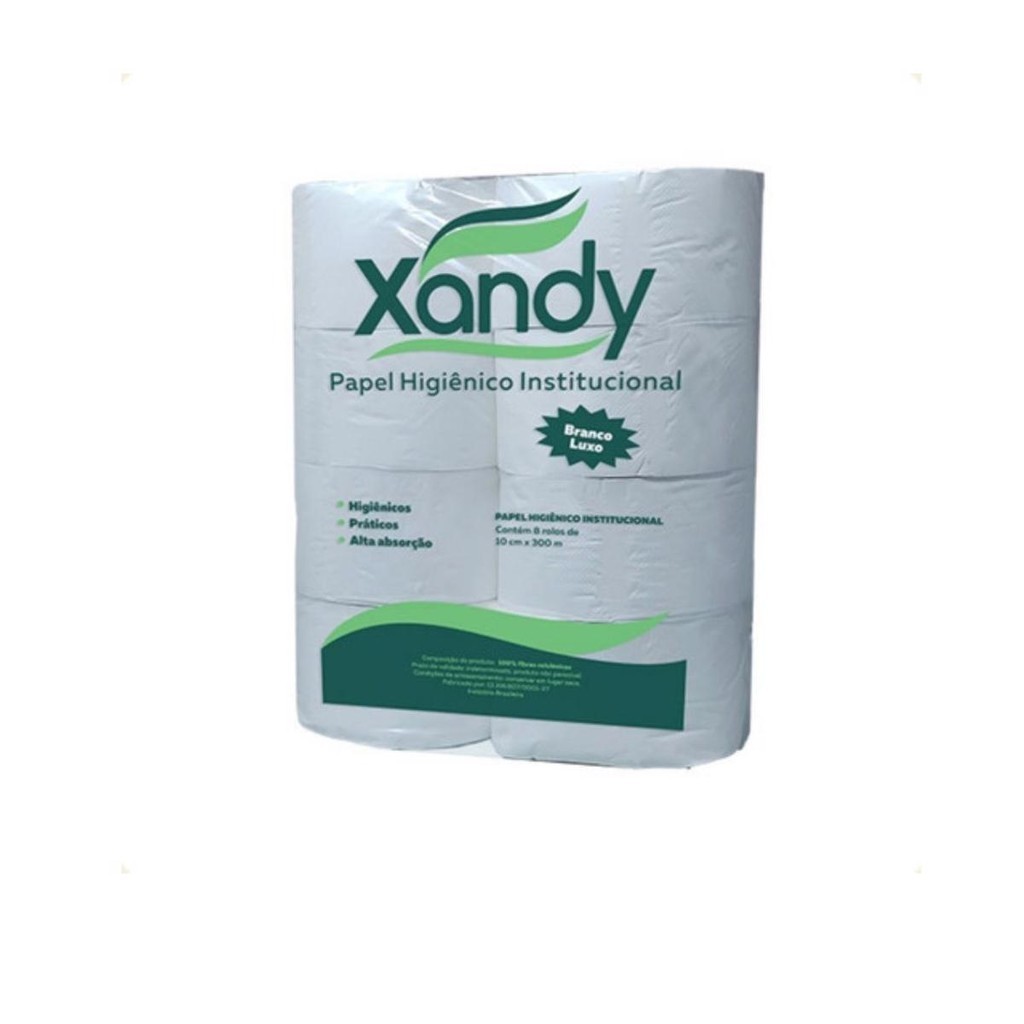 Fardo Papel Higiênico Rolão P/ Banheiro Industrial 8x300m