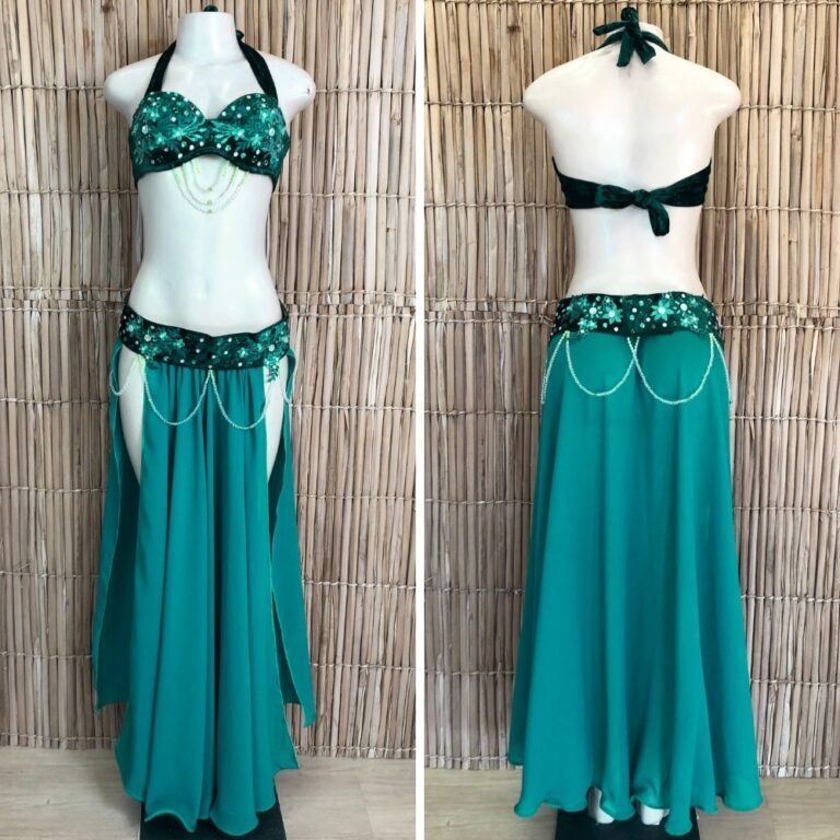 [Liquidação] Dança do Ventre Traje Bordado Comp