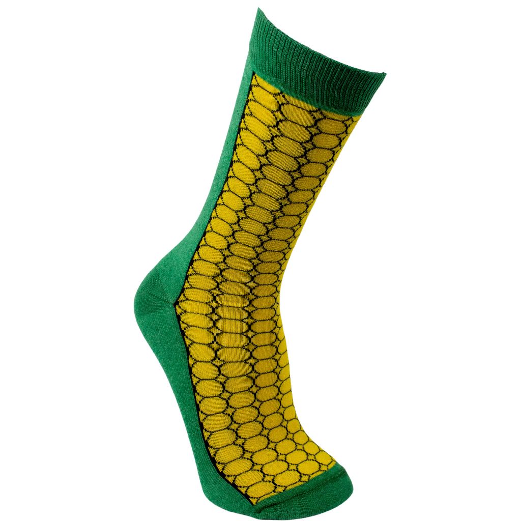 Meia Divertida Cano Longo Milho Oddo Masculina/Feminina