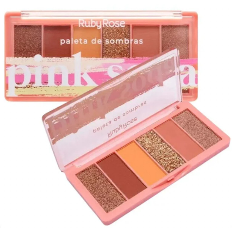 Ruby Rose Paleta Sombras Pink Soda 6 Cores HB F530