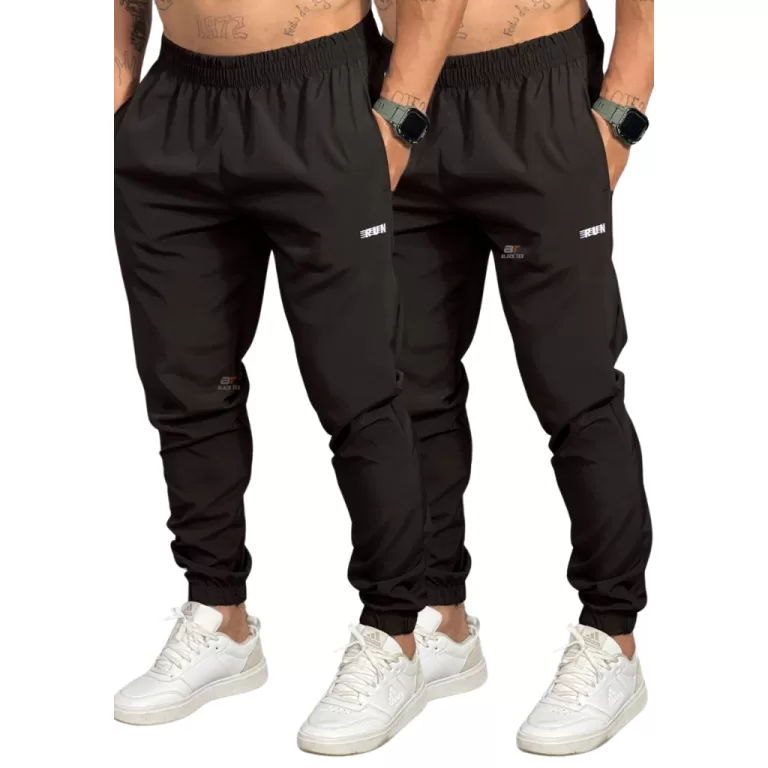 KIT 2 Calças Jogger RUN Elastic Sport Academia Co