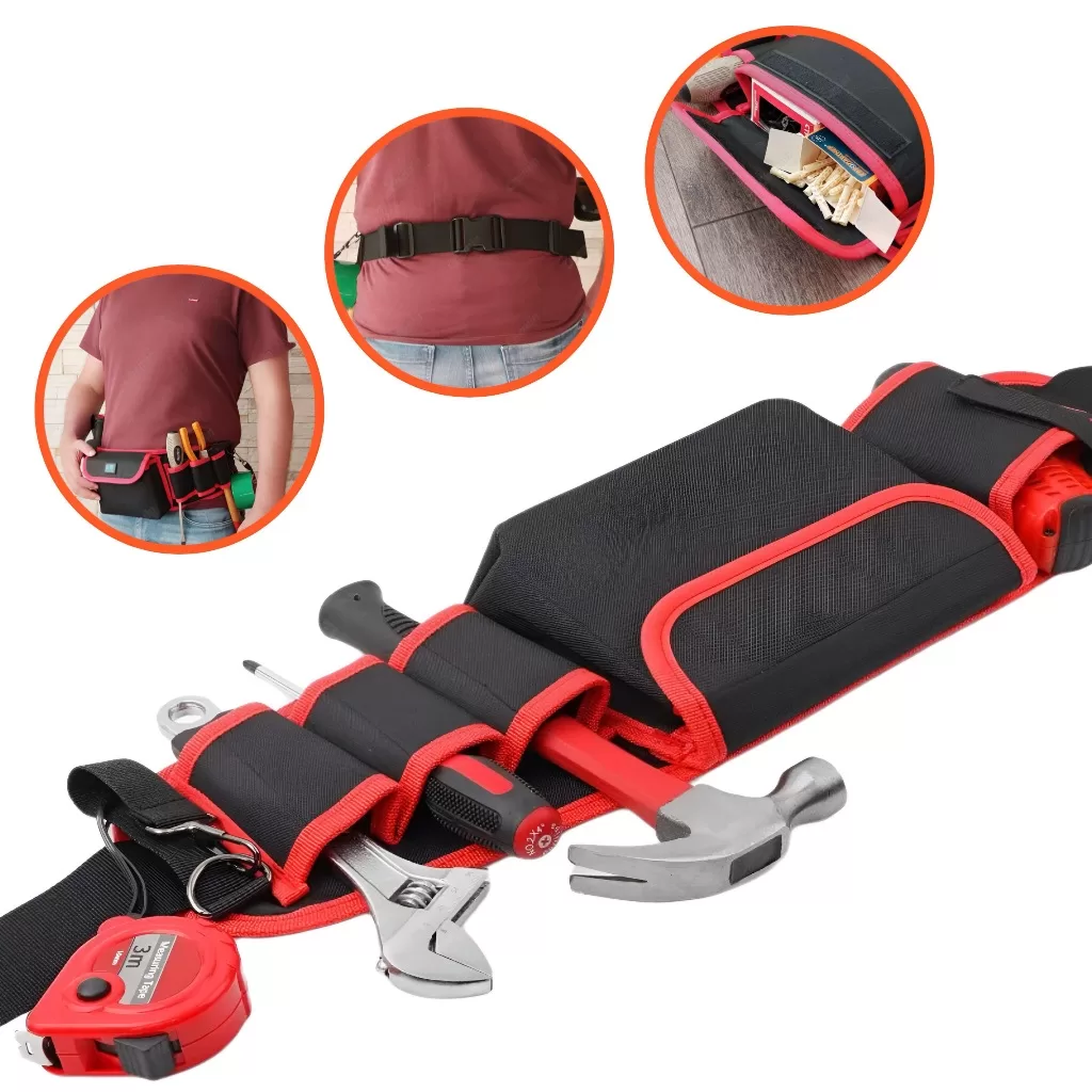 Cinto Cinturão De Carpinteiro Eletricista Pedreiro Gesseiro Multiuso Bolsa para ferramentas Parafusa