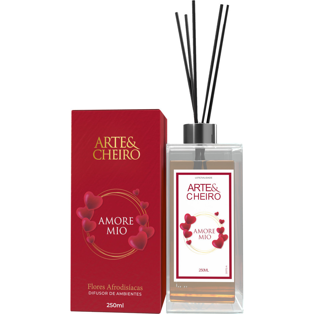 [EXCLUSIVO] Difusor Aromatizador de Ambientes Arte E Cheiro Amore Mio 250ml | Aromaterapia