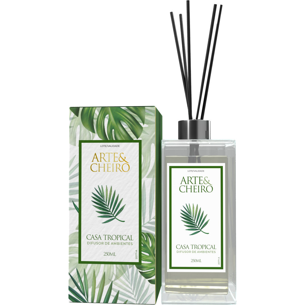 [EXCLUSIVO] Difusor Aromatizador de Ambientes Arte E Cheiro Casa Tropical 250ml | Aromaterapia