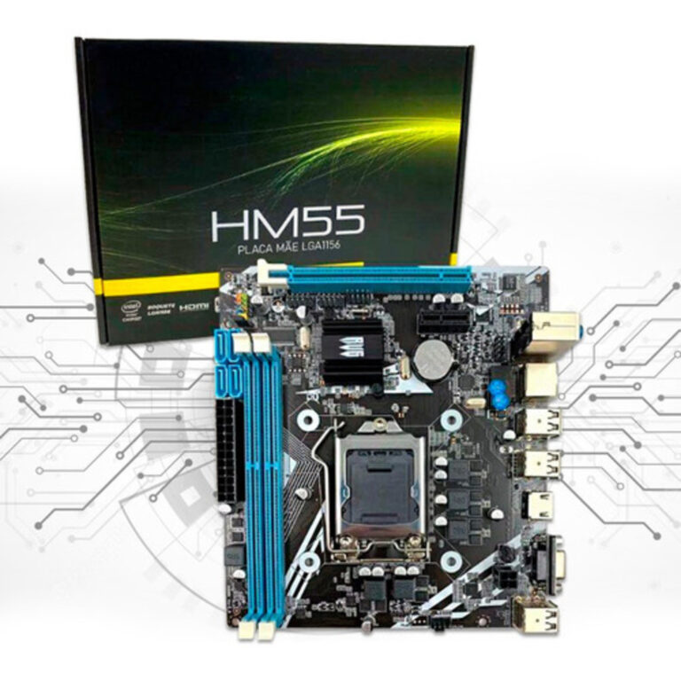 Placa Mãe Lga1156 Hm55 16gb Ddr3 Chipset Core I3/